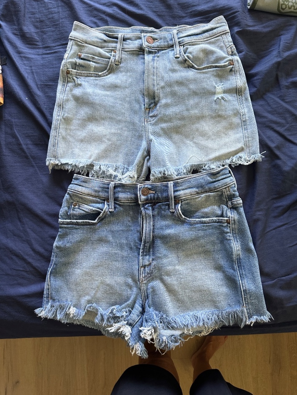 Two Mother Denim Rascal High Waisted Shorts - Picture 3 of 6